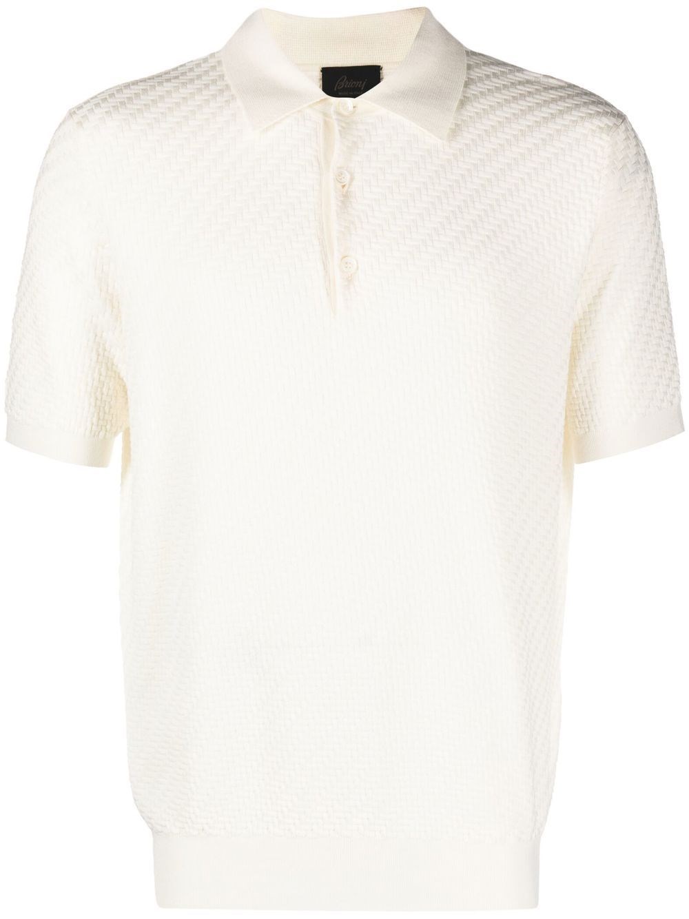 BRIONI Cashmere And Cotton Blend Polo Shirt