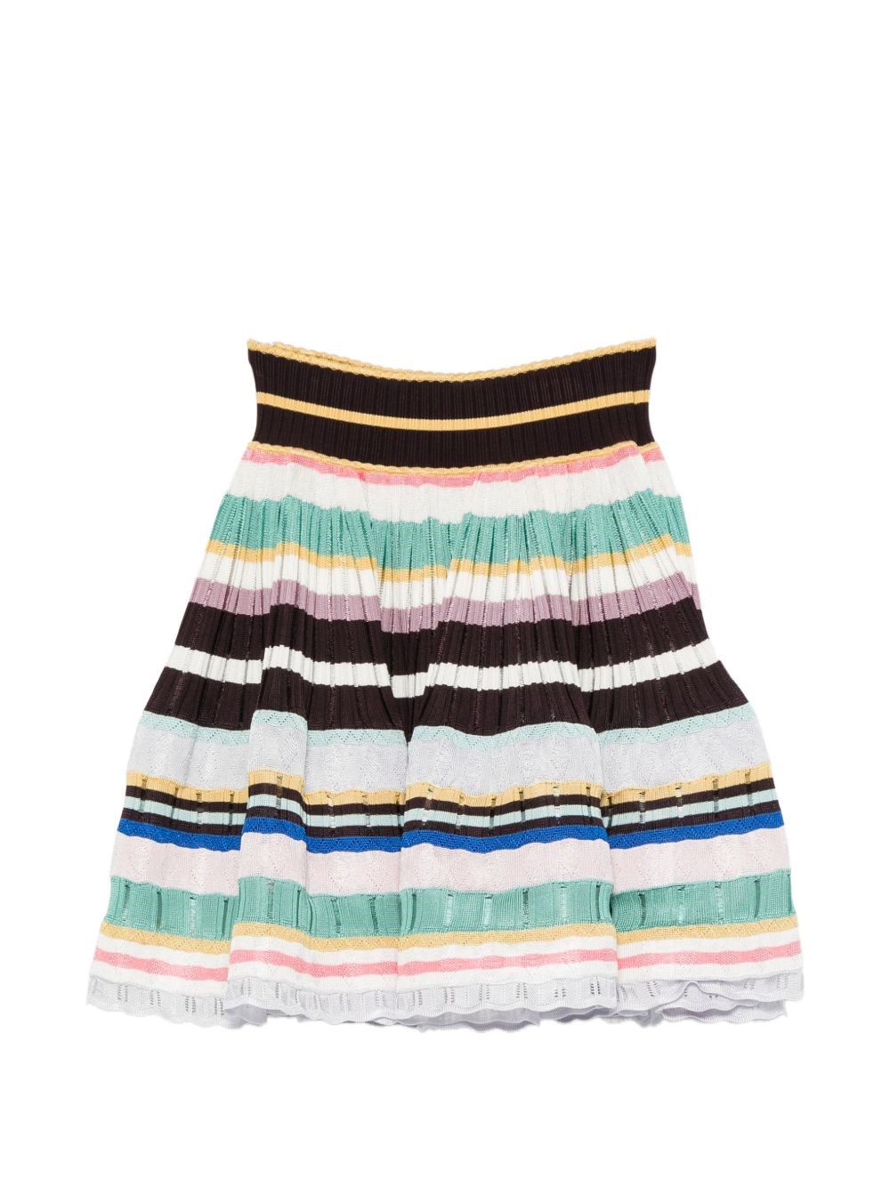 Alaïa Striped Mini Skirt