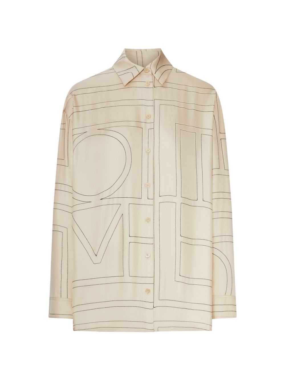 Toteme TOTEME Embroidered Silk Shirt　TOTEME 刺繍シルクシャツ