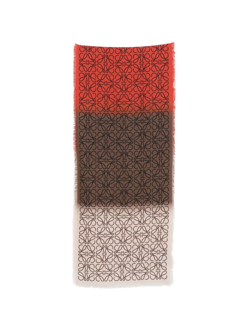 Wool, silk and cashmere blend scarf