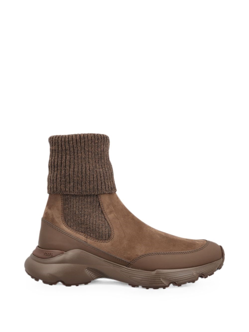 Tod's Stivali Chelsea In Pelle Lavorati A Maglia