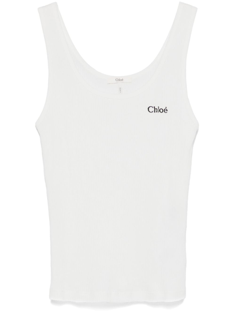 Chloé Logo Cotton Tank Top