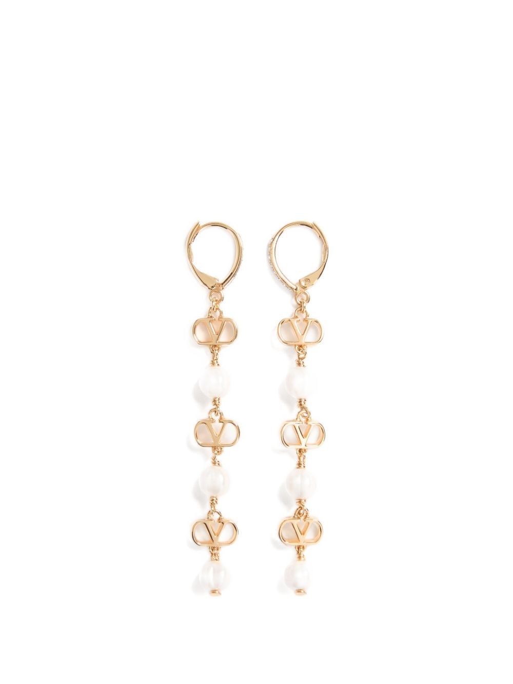 Valentino Garavani Vlogo Signature Pearl Earrings
