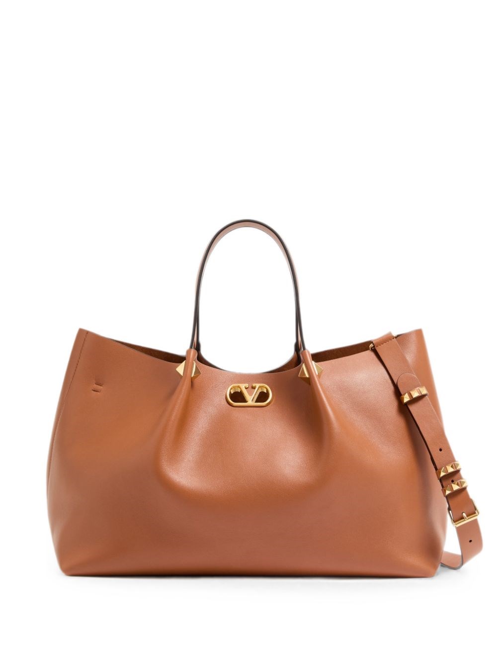 VLogo Signature Leather Tote Bag - VALENTINO GARAVANI - gender_Woman