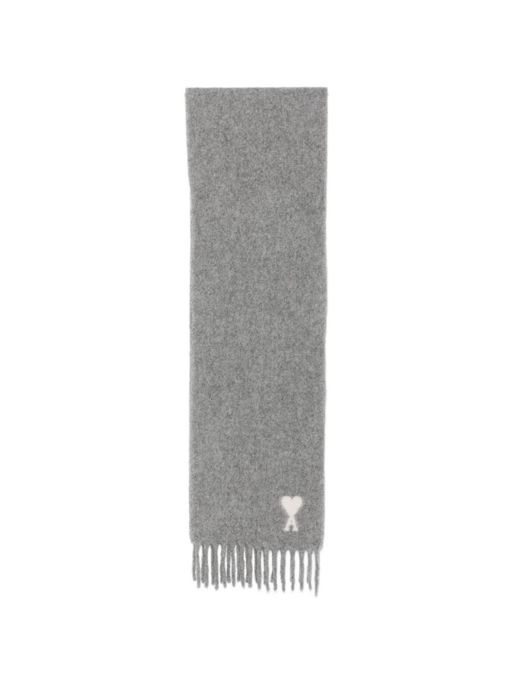 Ami Paris Ami De Coeur Wool Scarf