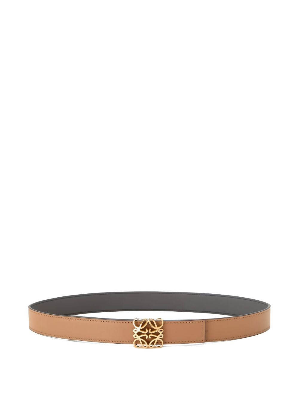 Loewe Anagram Leather Belt In Brown