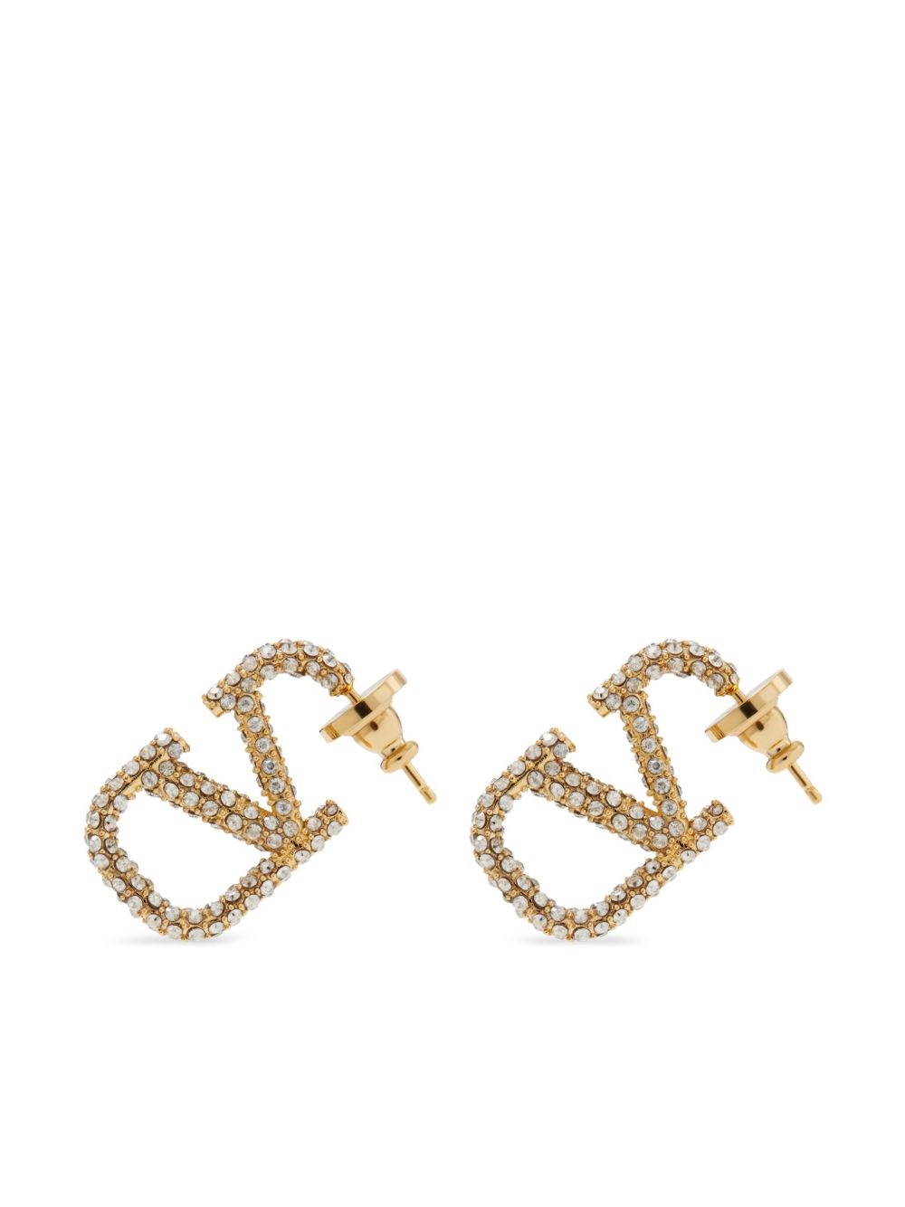 Valentino Garavani Vlogo Signature Strass Earrings