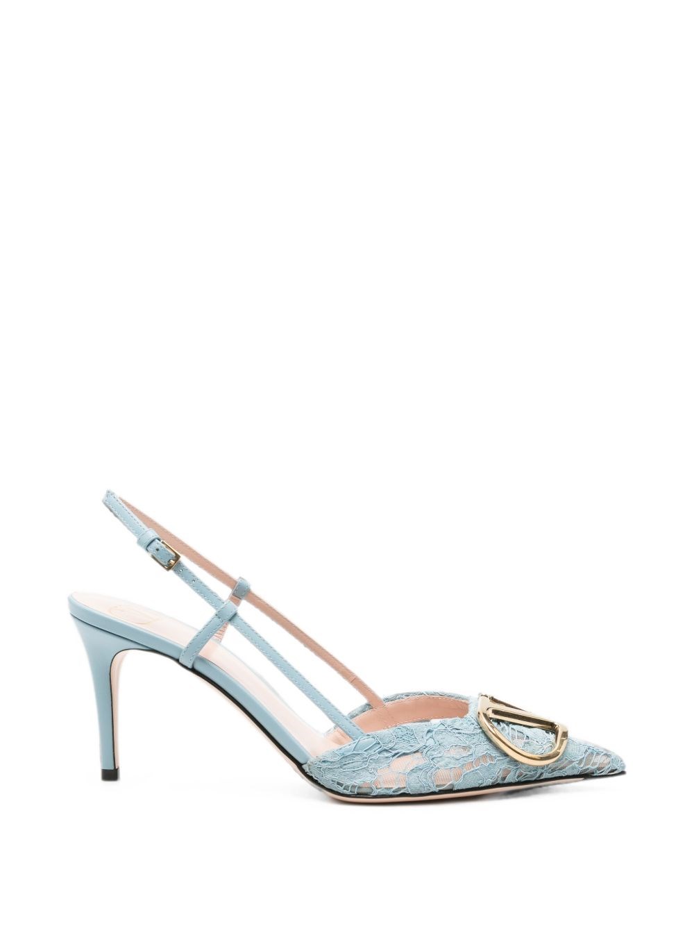 Valentino Garavani Vlogo Signature Lace Pumps
