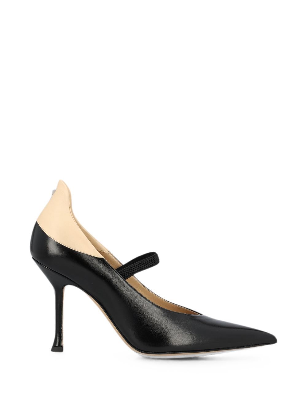 Fendi Black Calf Leather Bos Taurus High Heel Pumps - EU39/US9