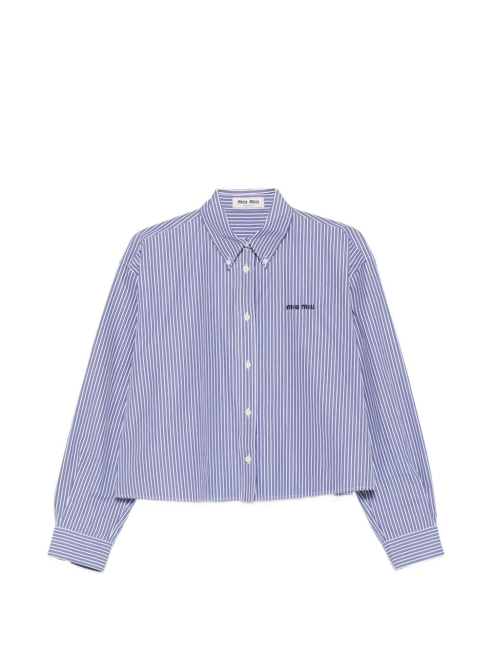 Miu Miu Logo Cotton Shirt
