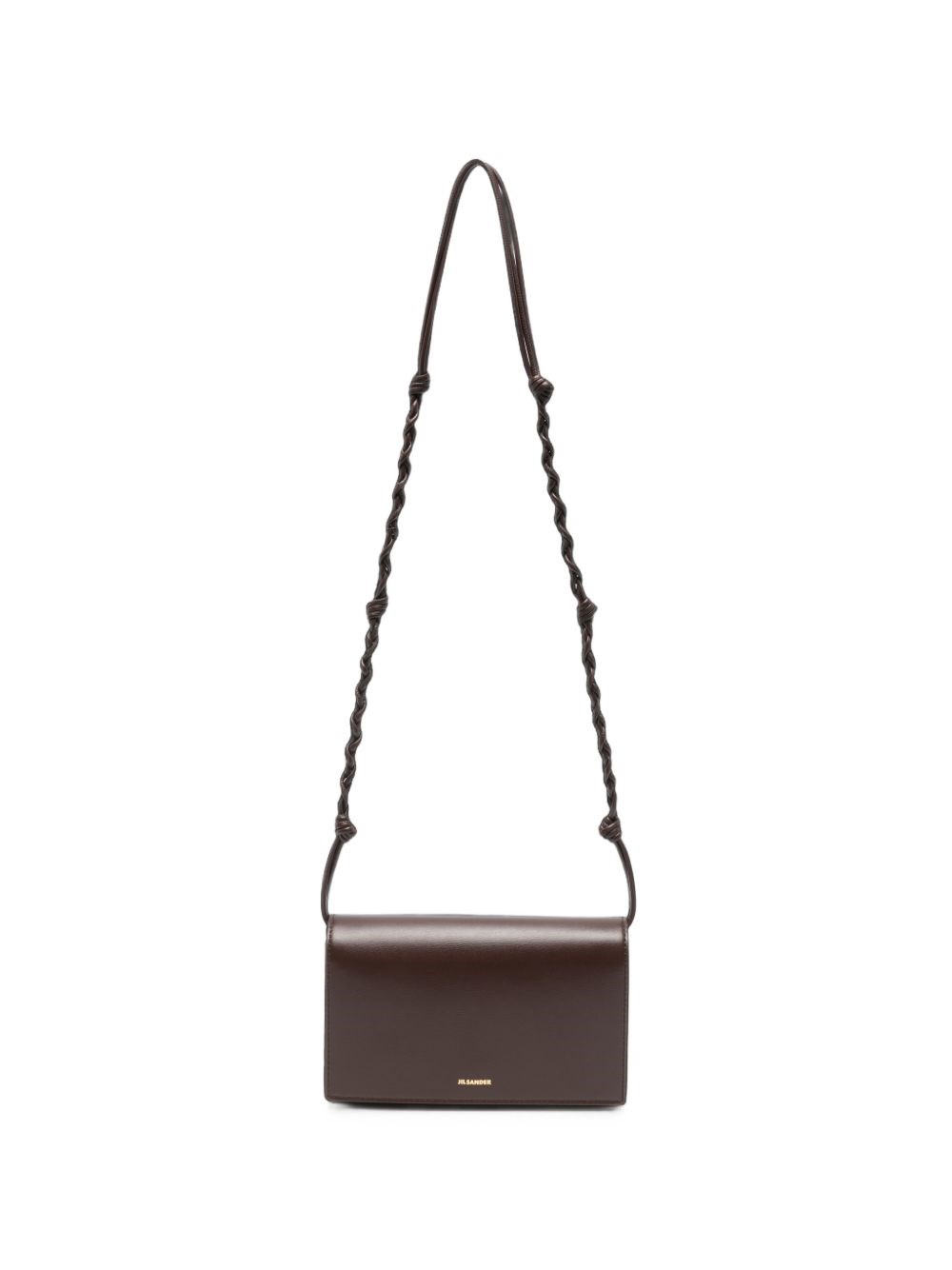 Jil Sander Tangle Leather Wallet On Chain