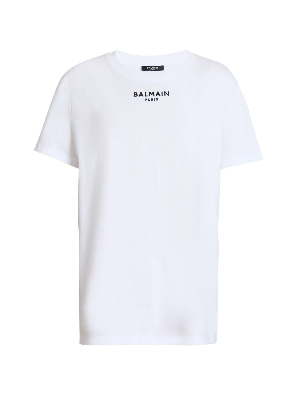 Balmain Logo Cotton T-shirt In White