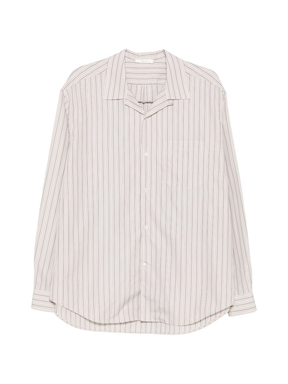 The Row Vanja Striped Cotton Shirt