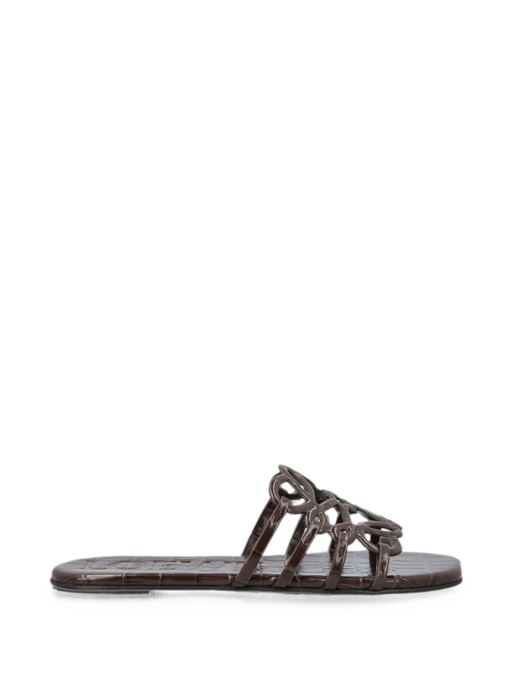 Loewe Petal Anagram Flat Sandals