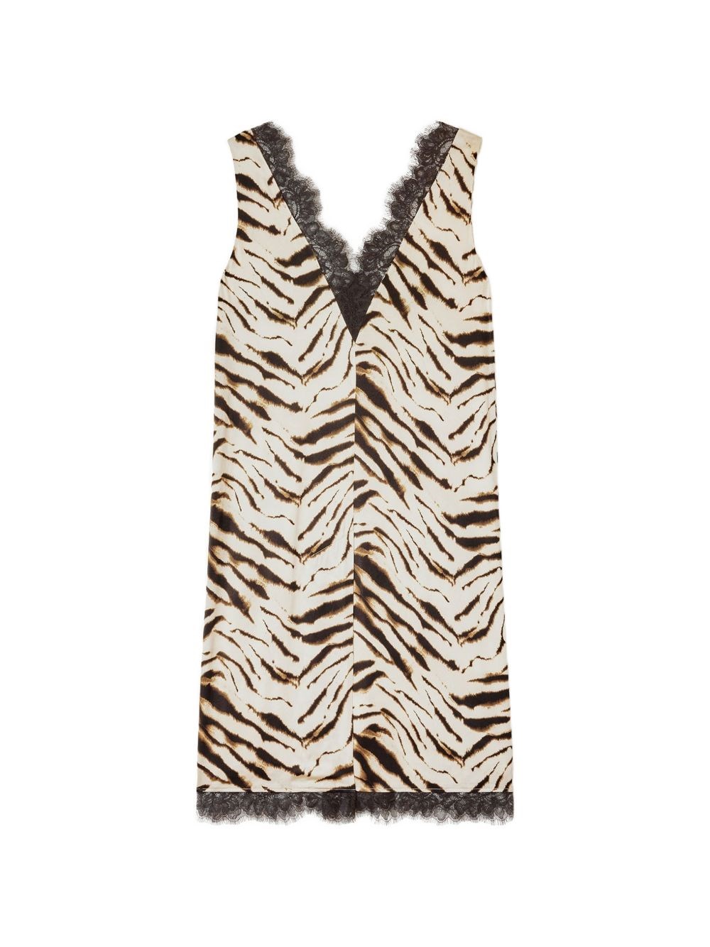 GANNI Zebra Print Midi Dress