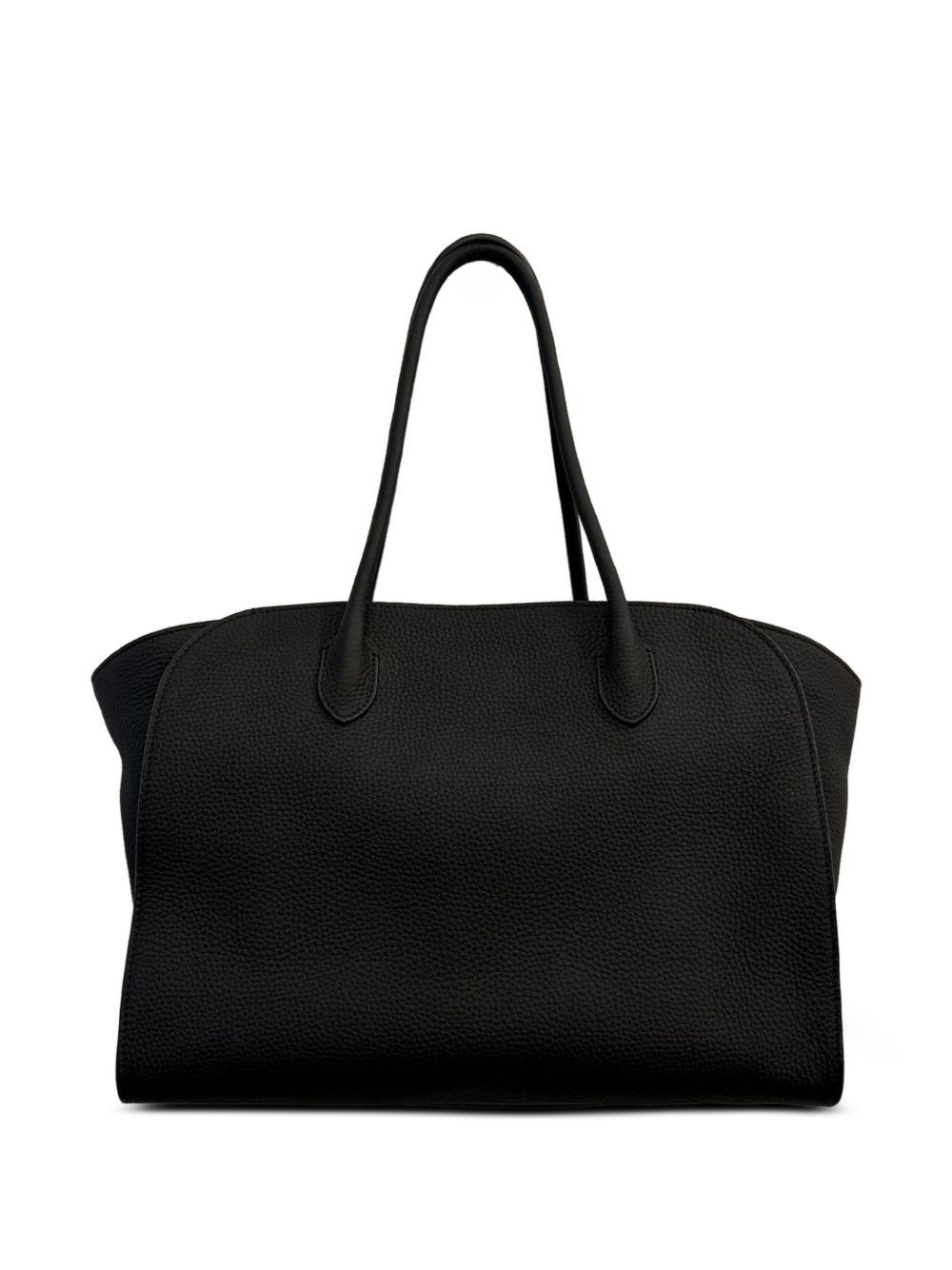 The Row Marlo 14 Leather Tote Bag In Black