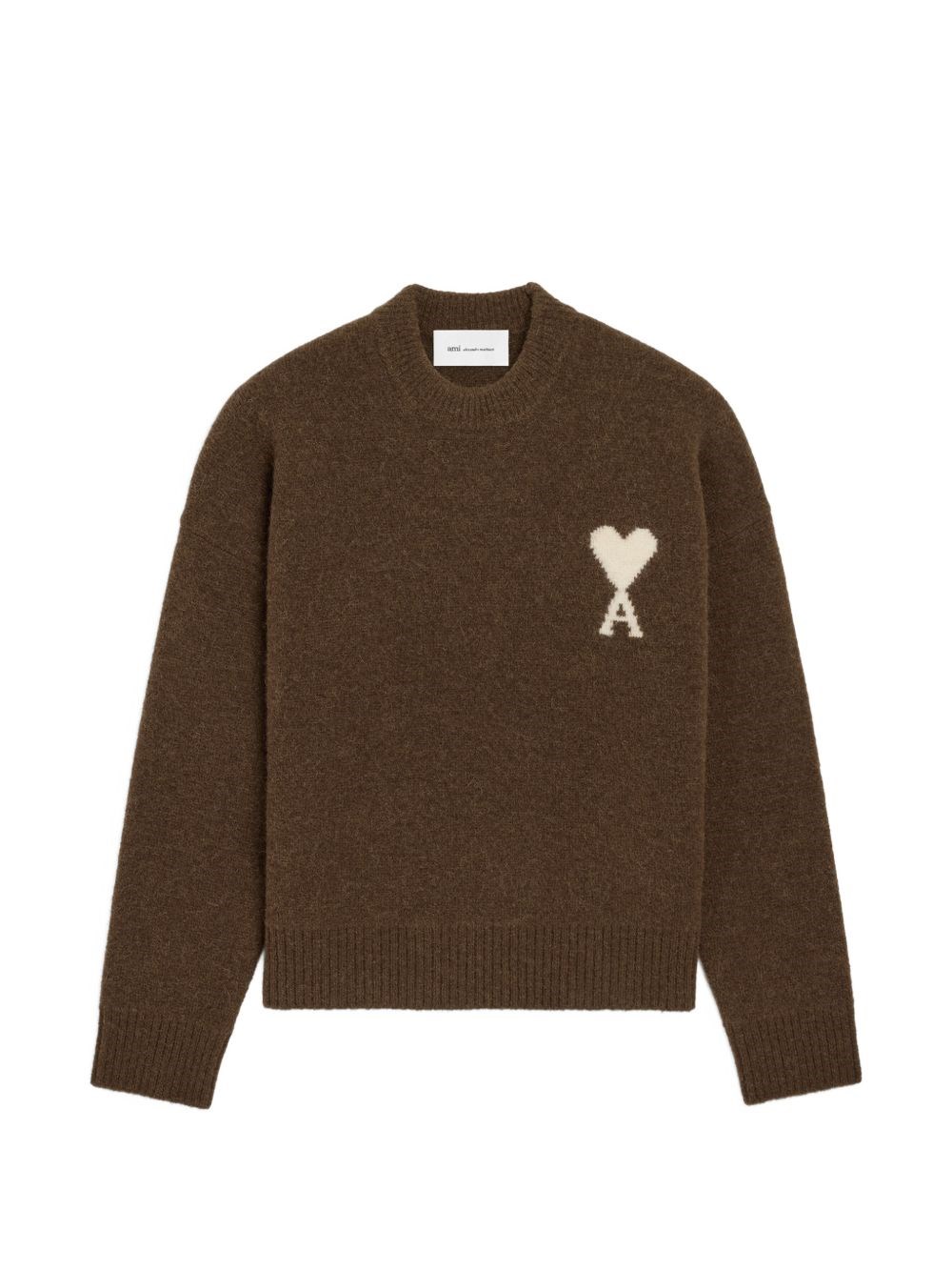 Ami Paris Ami De Coeur Wool Crewneck Sweater