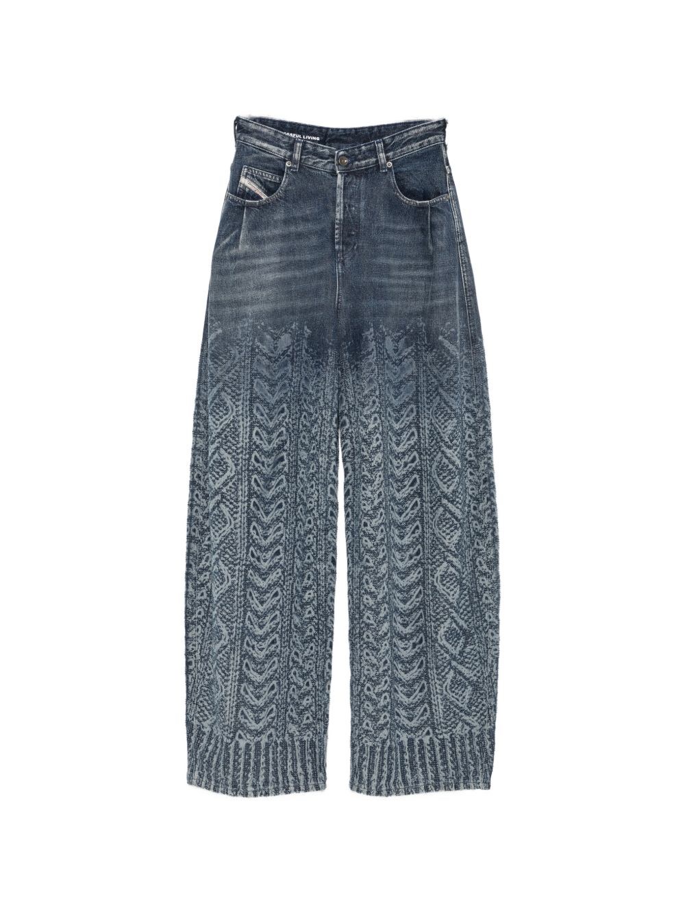 Diesel Jeans Navy - Female - Loose Fit Jeans - Blue - W26 - Jeans - Image 3