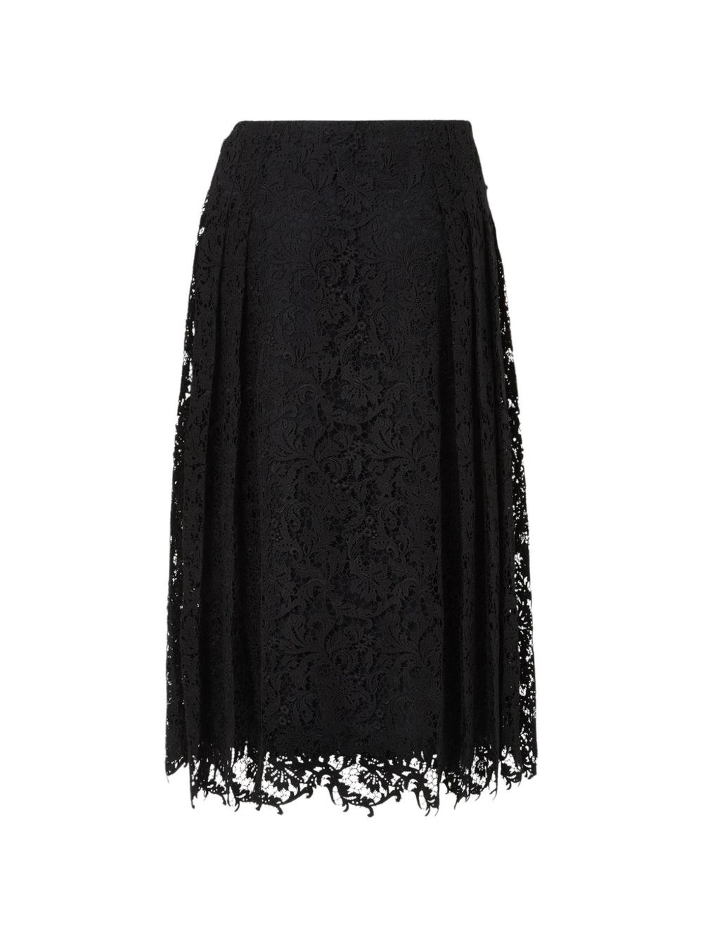 Fendi Macramé Lace Midi Skirt
