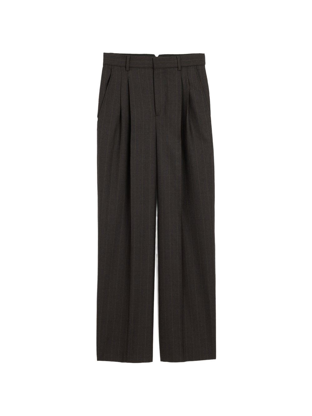 Ami Paris Wool High-Waisted Trousers