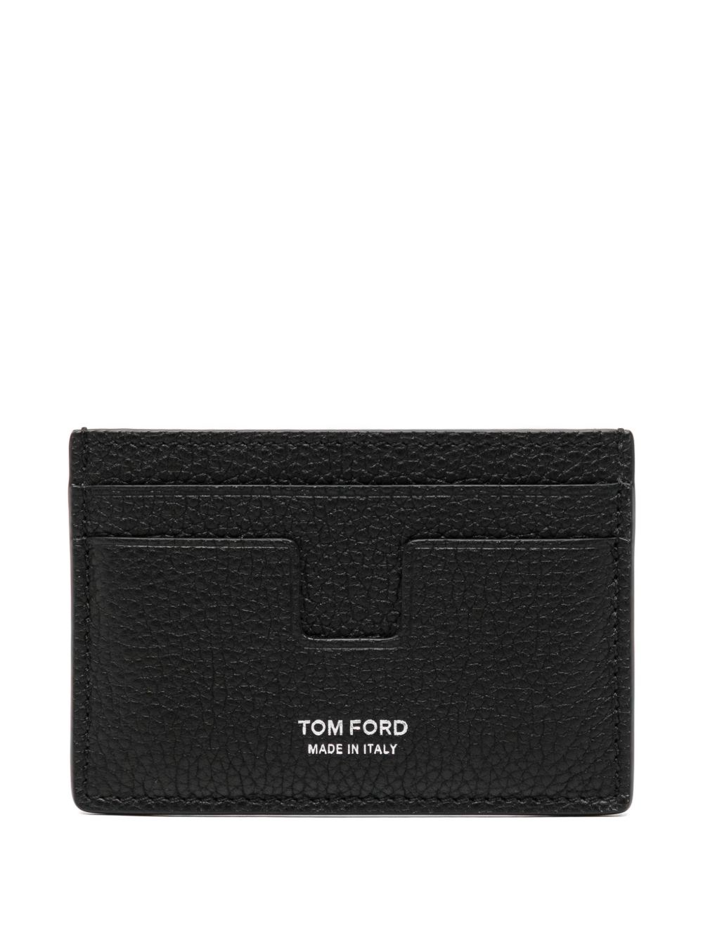 TOM FORD TOM FORD Card Holder with Silver-Tone Logo