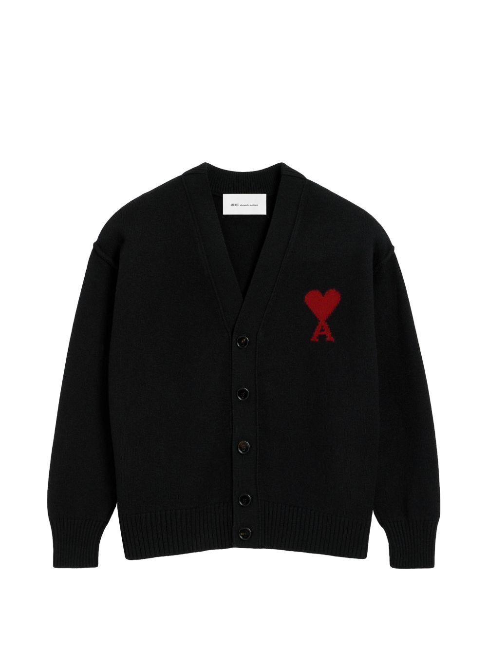 Ami Paris Ami De Coeur Wool Cardigan