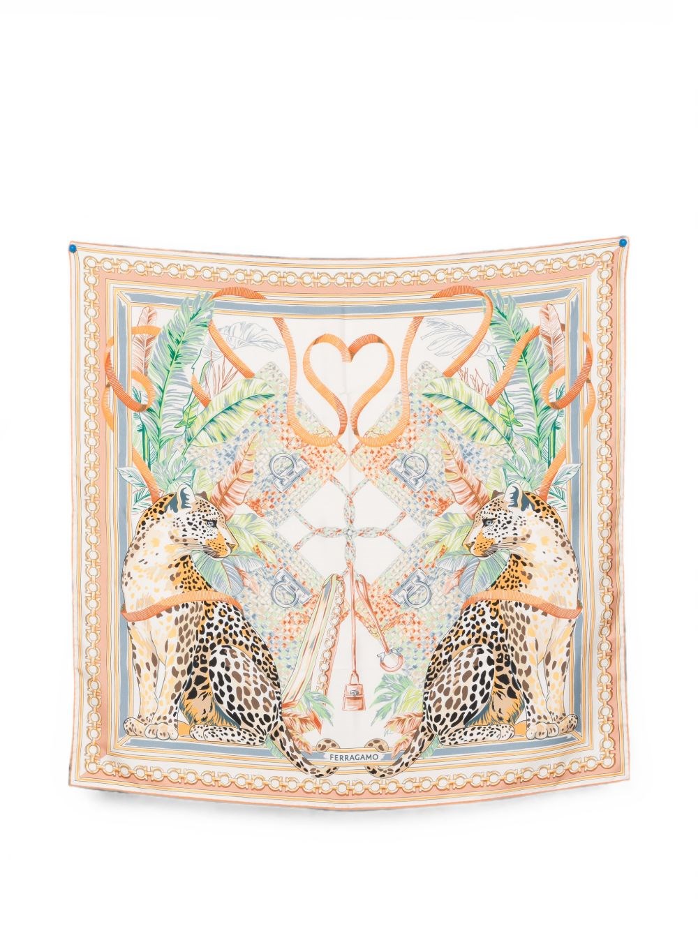 Ferragamo Printed Silk Foulard