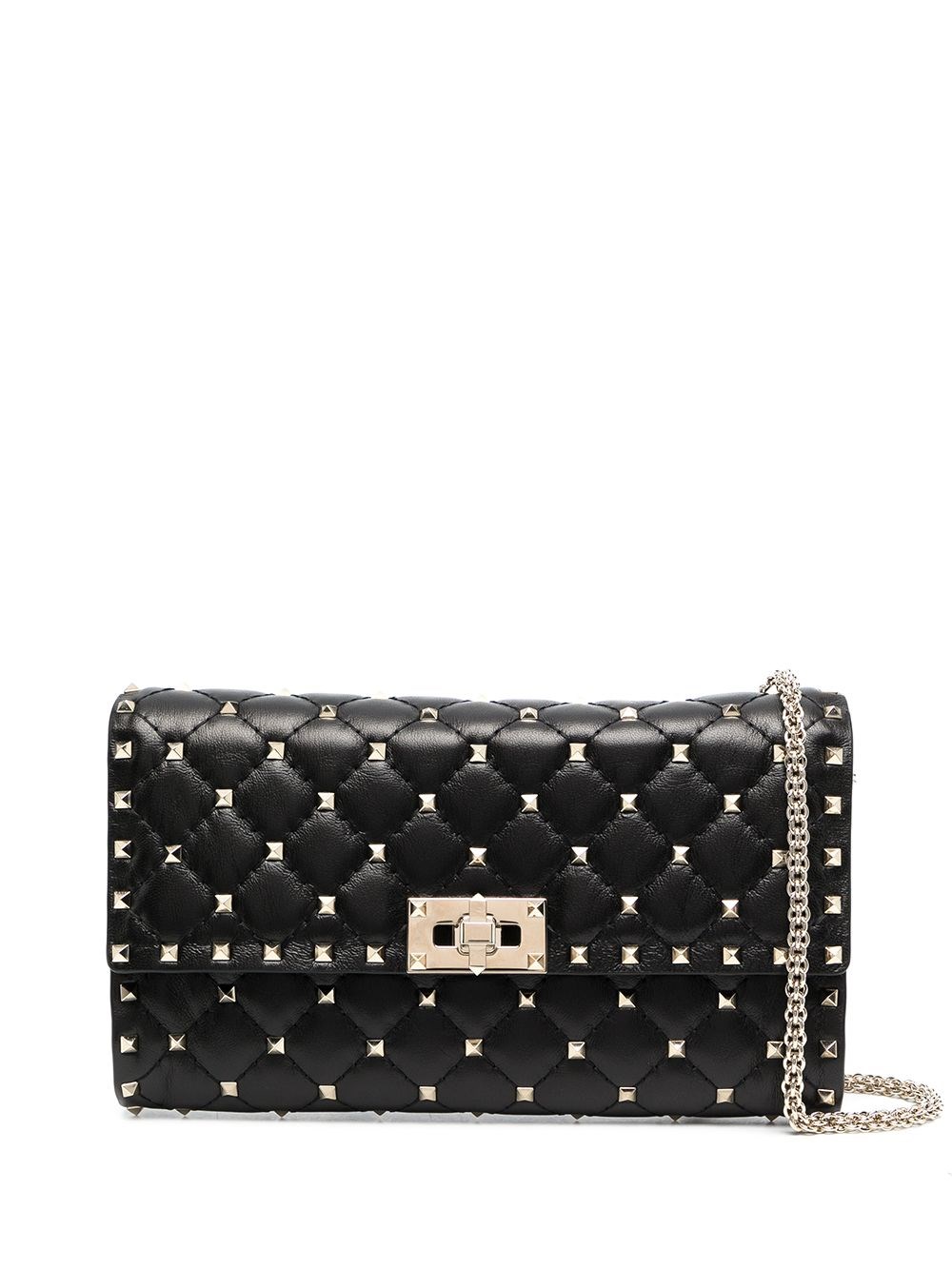 Valentino Garavani Borsa A Spalla In Pelle Rockstud Spike Piccola