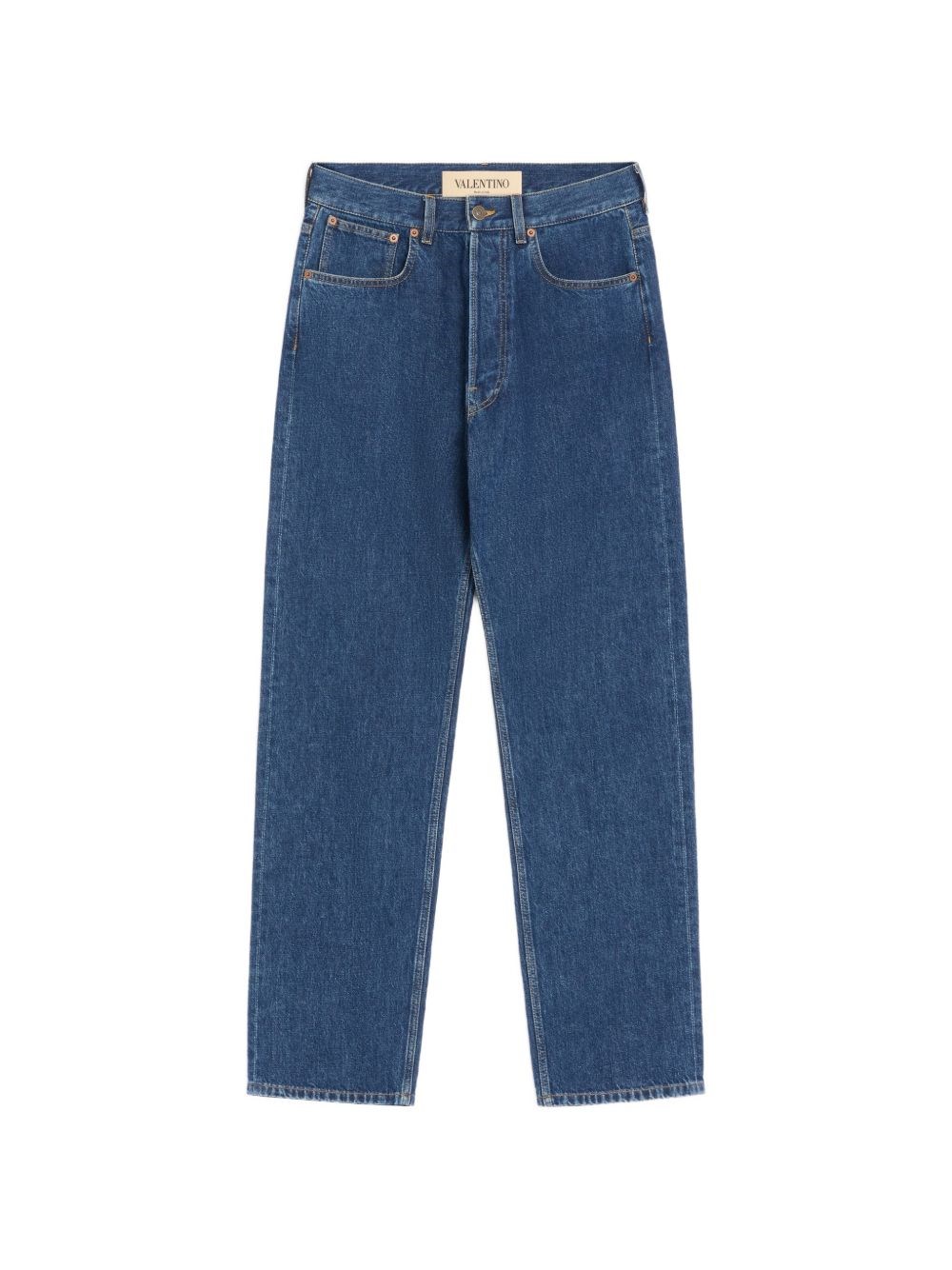 Blaue Jeans mit Vlogo-Detail