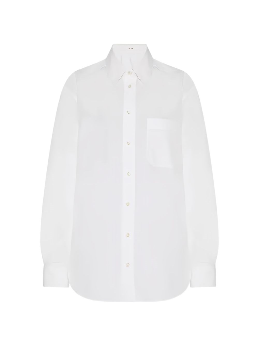 The Row Gavina Cotton Shirt In White