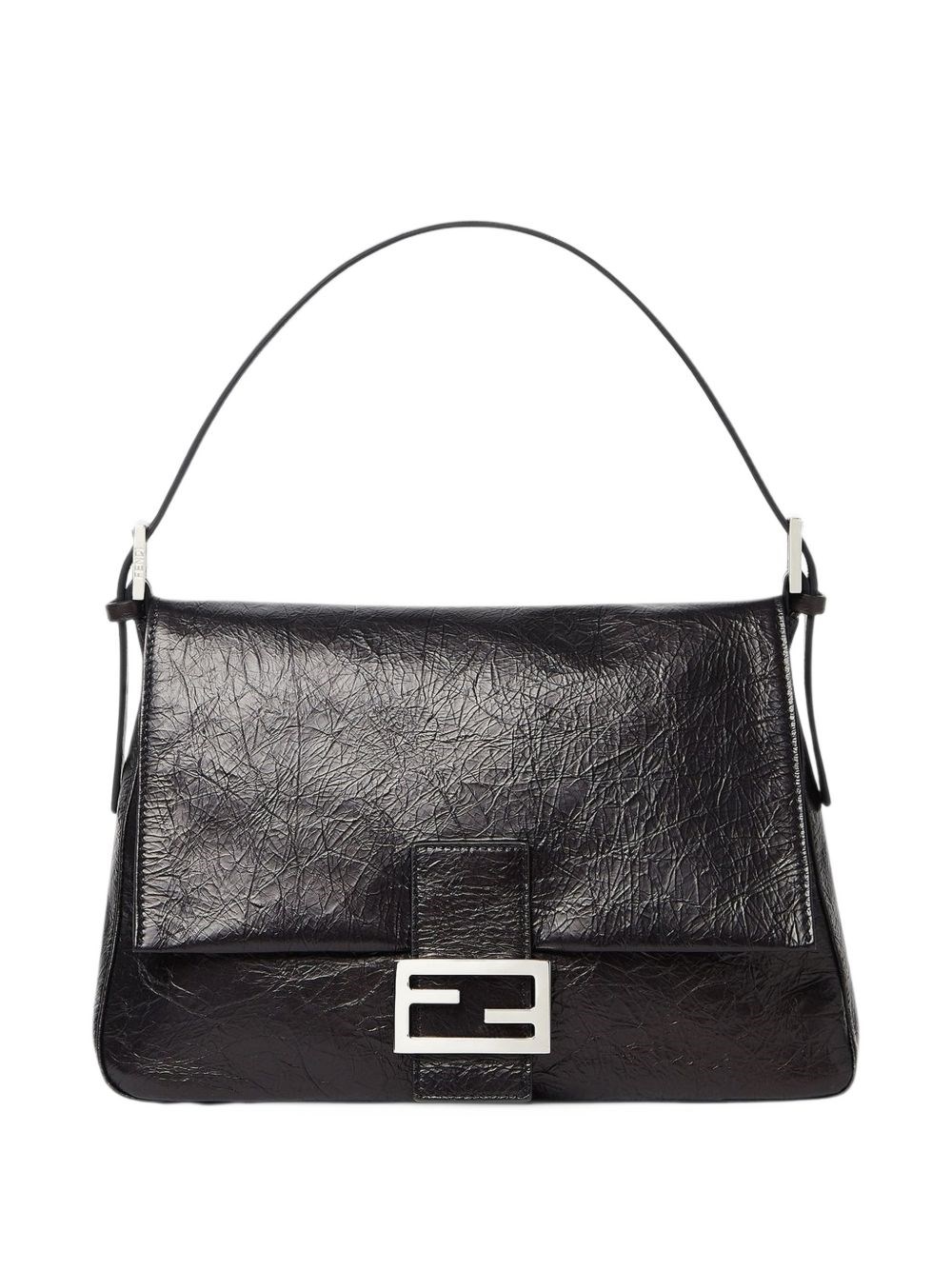 Fendi Flap 26325 Leather Shoulder Bag