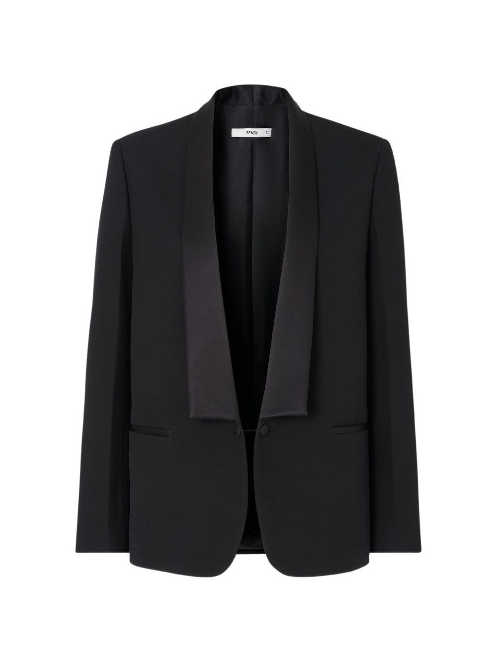 Fendi Wool Single-Breasted Blazer Jacket