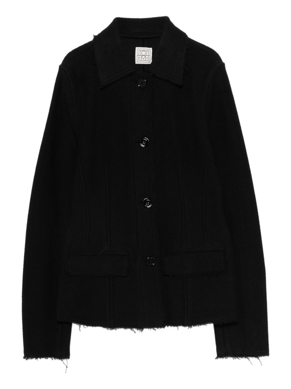 Raw Hem Cotton Jacket