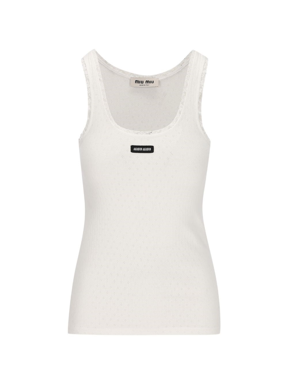 Miu Miu Log Octton Tank Top