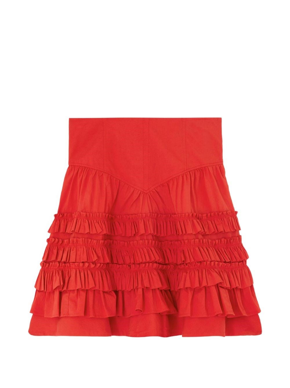 GANNI Organic Cotton Mini Skirt
