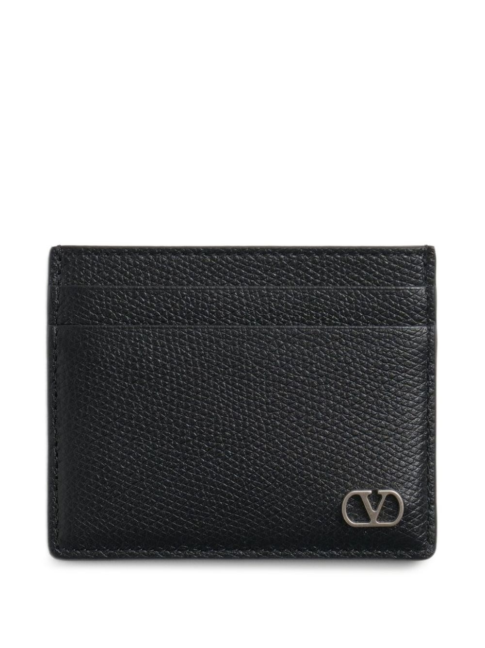 Valentino Garavani Vlogo Signature Leather Card Case