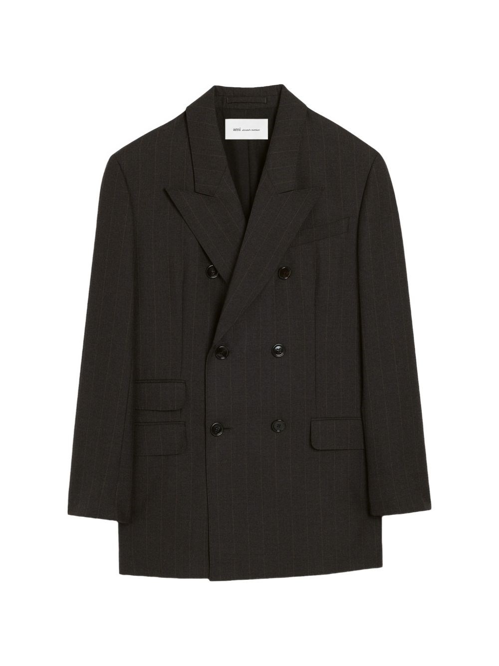 Ami Paris Wool Double-Breasted Blazer Jacket