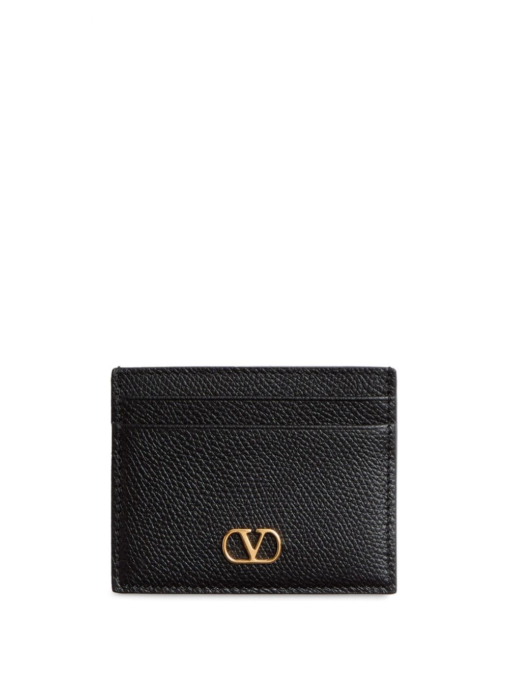 Valentino Garavani Vlogo Signature Leather Card Case