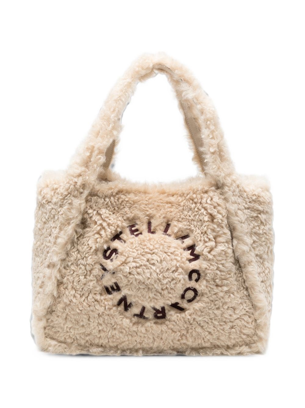 Stella McCartney Stella Logo Shearling Tote