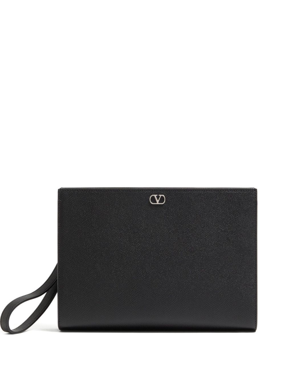 Valentino Garavani Vlogo Signature Leather Pouch