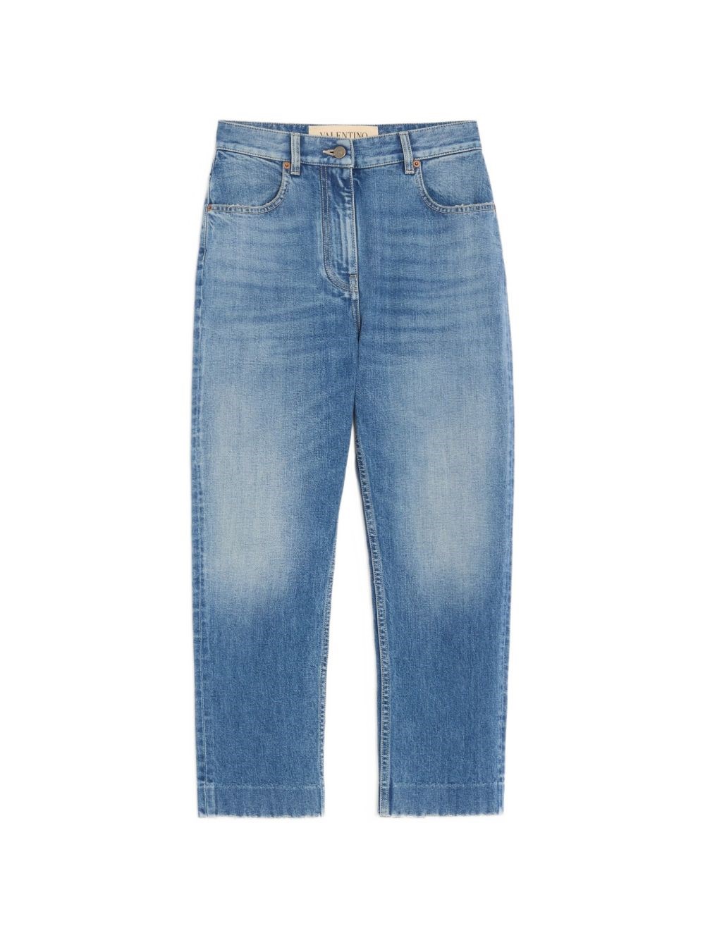 Jeans blu medio con VPatch sul retro