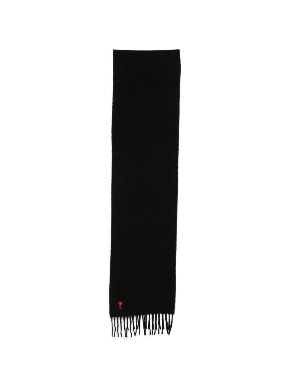 Ami Paris Ami De Coeur Wool Scarf