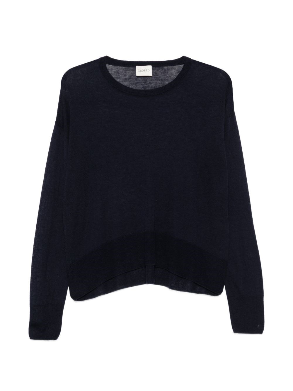 Closed Wool Crewneck Sweater In Blue