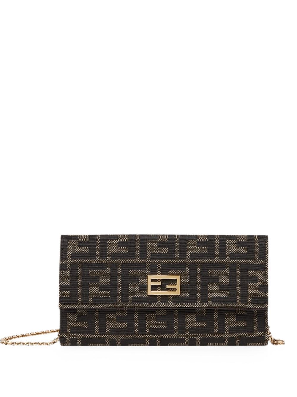 Fendi Ff Jacquard Wallet On Chain