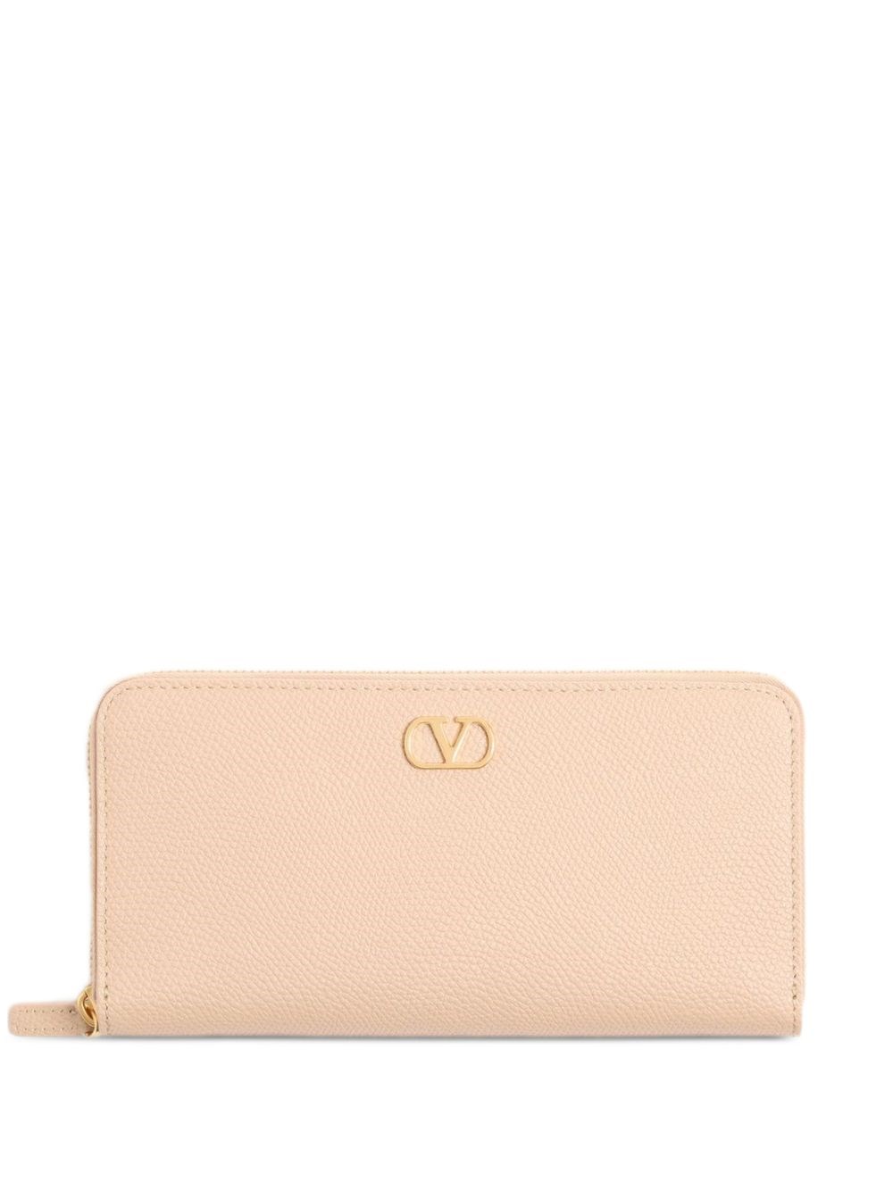 Valentino Garavani Vlogo Signature Leather Wallet