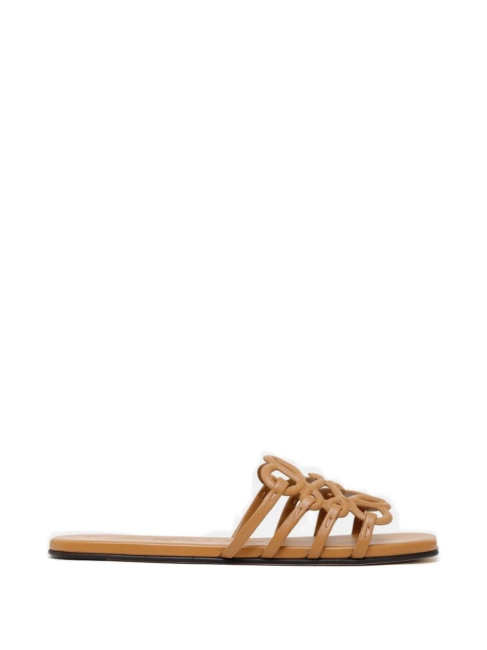 Loewe Petal Anagram Leather Sandals