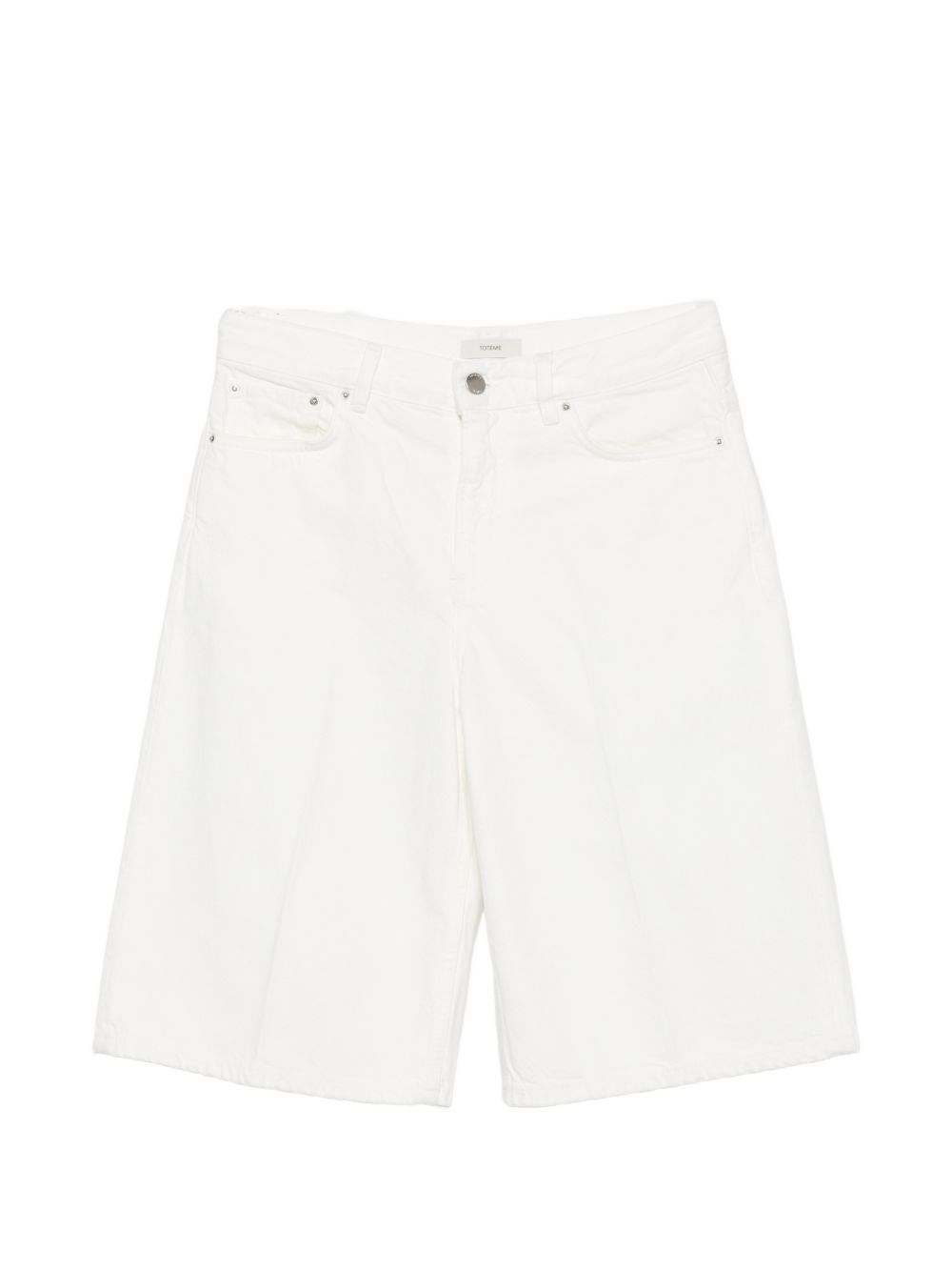 TOTEME Denim Cotton Bermuda Shorts