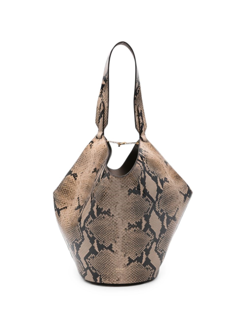 KHAITE Lotus Small Leather Bucket Bag