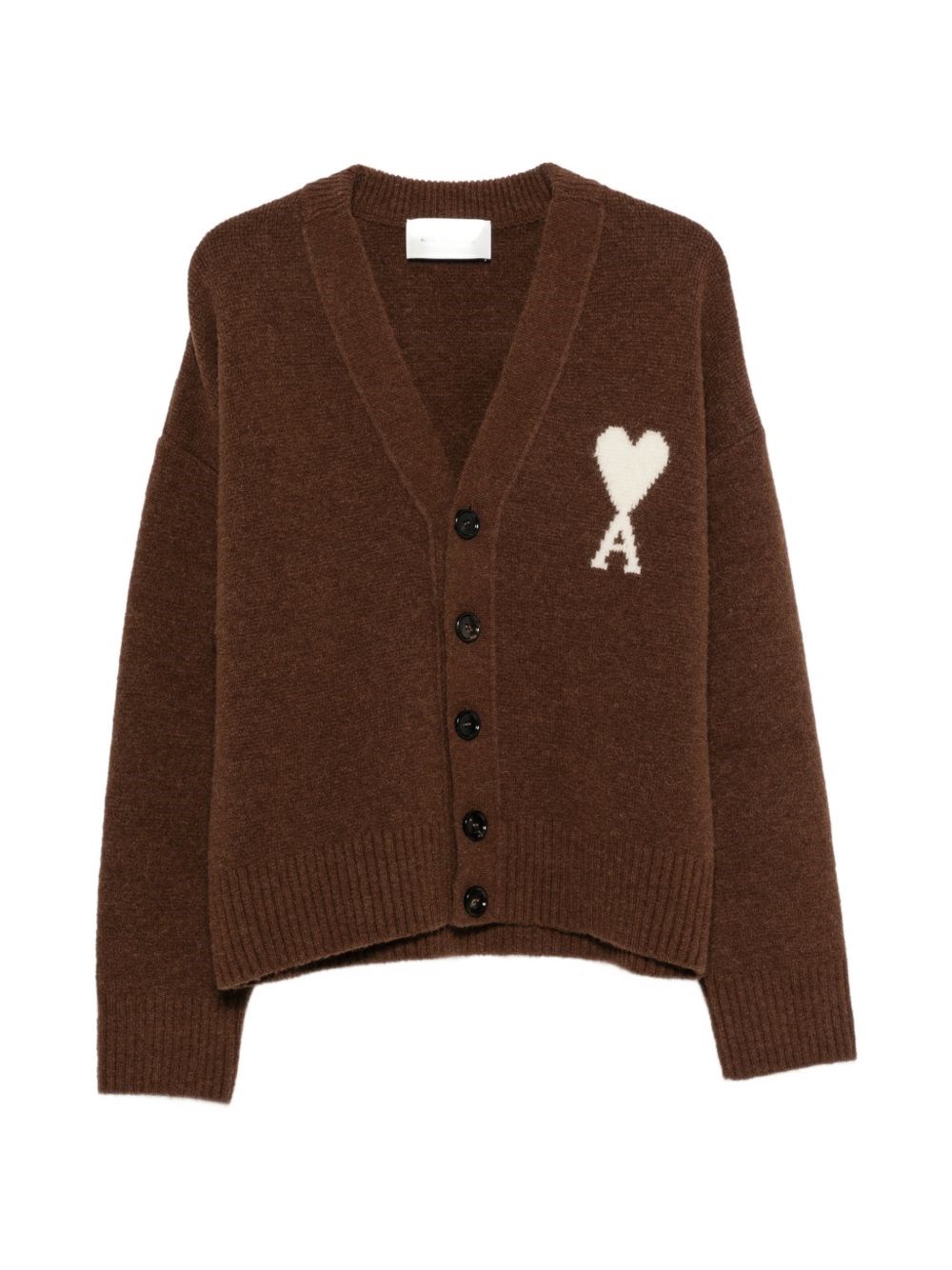 Ami Paris Ami De Coeur Wool Cardigan