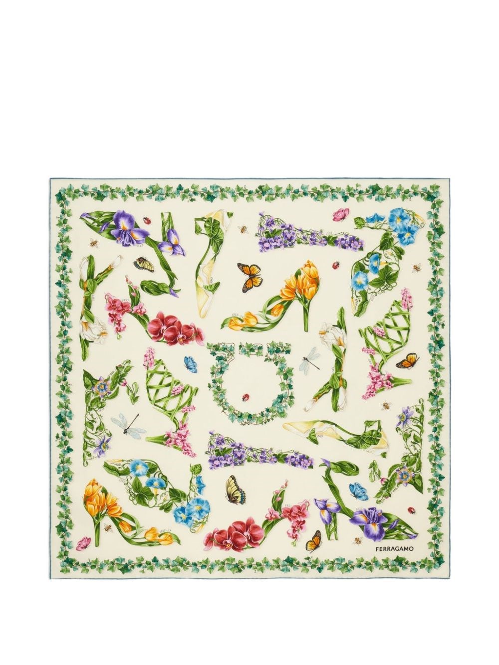 Ferragamo Printed Silk Foulard